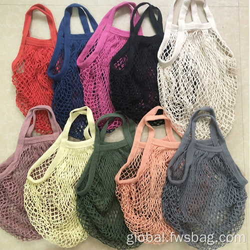 Black Handbag Reusable String Shopping Bag Cotton Shopping Bag Supplier